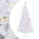 Kunstigt juletræ med 300 LED'er Hvid 300 cm PVC og Stål