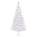 Kunstigt juletræ med 300 LED'er Hvid 300 cm PVC og Stål