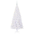Kunstigt juletræ med 300 LED'er Hvid 180 cm PVC og Stål