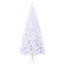 Kunstigt juletræ med 300 LED'er Hvid 180 cm PVC og Stål