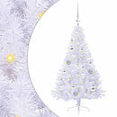 Kunstigt juletræ med 150 LED'er Hvid 120 cm PVC og Stål
