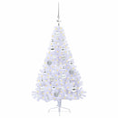Kunstigt juletræ med 150 LED'er Hvid 120 cm PVC og Stål