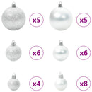 Kunstigt juletræ med 150 LED'er Hvid 120 cm PVC og Stål