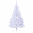 Kunstigt juletræ med 150 LED'er Hvid 120 cm PVC og Stål