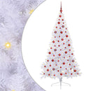 Kunstigt juletræ med 300 LED'er Hvid 180 cm PVC og Stål