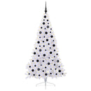 Kunstigt juletræ med 300 LED'er Hvid 180 cm PVC og Stål