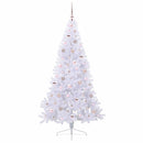 Kunstigt juletræ med 300 LED'er Hvid 180 cm PVC og Stål