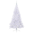Kunstigt juletræ med 300 LED'er Hvid 180 cm PVC og Stål