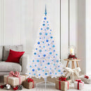 Kunstigt juletræ med 300 LED'er Hvid 180 cm PVC og Stål