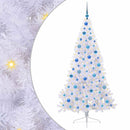 Kunstigt juletræ med 300 LED'er Hvid 180 cm PVC og Stål