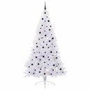 Kunstigt juletræ Hvid 240 cm PVC og Stål