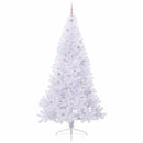 Kunstigt juletræ Hvid 240 cm PVC og Stål