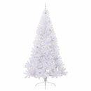 Kunstigt juletræ Hvid 240 cm PVC og Stål