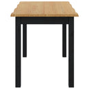 Spisebord EKAI Sort 112 x 70 x 76,5 cm Massivt fyrretræ