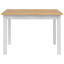 Spisebord EKAI Hvid 112 x 70 x 76,5 cm Massivt fyrretræ