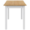 Spisebord EKAI Hvid 112 x 70 x 76,5 cm Massivt fyrretræ