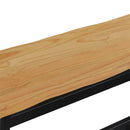 Spisebænk EKAI Sort 91,5 x 29 x 45,5 cm Massivt fyrretræ