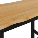 Høj Bar Bord EKAI Sort 112 x 70 x 91 cm Massivt fyrretræ