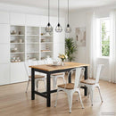 Høj Bar Bord EKAI Sort 112 x 70 x 91 cm Massivt fyrretræ