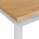 Høj Bar Bord EKAI Hvid 112 x 70 x 91 cm Massivt fyrretræ