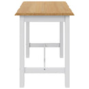 Høj Bar Bord EKAI Hvid 112 x 70 x 91 cm Massivt fyrretræ