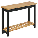 Konsolbord EKAI Sort 112 x 35 x 76 cm Massivt fyrretræ