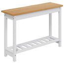 Konsolbord EKAI Hvid 112 x 35 x 76 cm Massivt fyrretræ