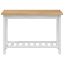 Konsolbord EKAI Hvid 112 x 35 x 76 cm Massivt fyrretræ