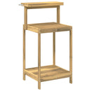 Udendørs potterbord 56,5 x 48,5 x 107 cm Massivt Akacietræ Hvid