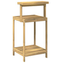 Udendørs potterbord 56,5 x 48,5 x 107 cm Massivt Akacietræ Hvid