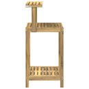 Udendørs potterbord 56,5 x 48,5 x 107 cm Massivt Akacietræ Hvid