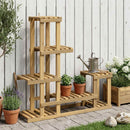 Planteholder Hvid 93,5 x 25 x 91,5 cm Massivt Akacietræ