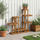 Planteholder Naturfarvet 118 x 25 x 96,5 cm Massivt Akacietræ