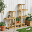 Planteholder Hvid 118 x 25 x 96,5 cm Massivt Akacietræ