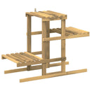 Planteholder Hvid 82 x 36 x 60 cm Massivt Akacietræ