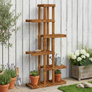 Planteholder Naturfarvet 68 x 23,5 x 140 cm Massivt Akacietræ