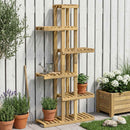 Planteholder Hvid 68 x 23,5 x 140 cm Massivt Akacietræ