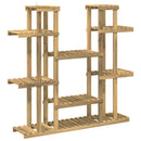 Planteholder Hvid 123 x 25 x 114,5 cm Massivt Akacietræ