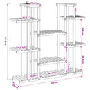 Planteholder Hvid 123 x 25 x 114,5 cm Massivt Akacietræ