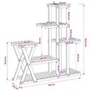Planteholder Naturfarvet 95 x 25 x 101,5 cm Massivt Akacietræ