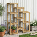 Planteholder Hvid 85 x 30 x 114,5 cm Massivt Akacietræ