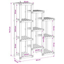 Planteholder Hvid 85 x 30 x 114,5 cm Massivt Akacietræ