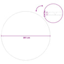 Solbadekar Dække Tung Kvalitet Sort Ø 381 cm 200 μm PE