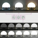 LED Makeup Spejl Hvid 50 x 10 x 44 cm Glas og Stål
