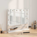 LED Makeup Spejl Hvid 50 x 10 x 44 cm Glas og Stål