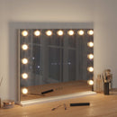 LED Makeup Spejl Hvid 58 x 10 x 47 cm Glas og Stål
