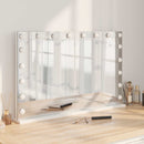 LED Makeup Spejl Hvid 80 x 10 x 52,5 cm Glas og Stål