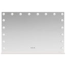 LED Makeup Spejl Hvid 80 x 10 x 52,5 cm Glas og Stål