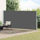 Udtrækkeligt side-markise 200 x 500 cm 100% polyester jern stål