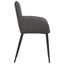 Spisestole 6 stk. Kunstlæder Sort 56,5 x 50 x 85 cm
